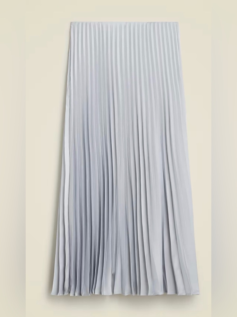 J. Crew Gwyneth pleated slip skirt in Silver